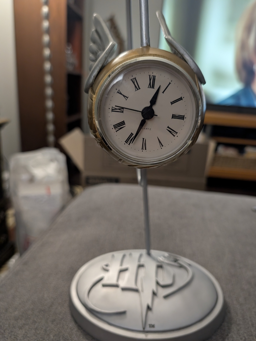 Golden Snitch Table Clock, 2000s vintage